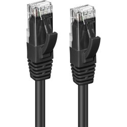 MicroConnect CAT6 UTP netværk kabel, 0.5m, sort