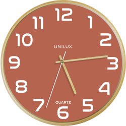 Väggklocka Unilux Baltic Ø30,5 cm Röd