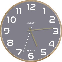 Väggklocka Unilux Baltic Ø30,5 cm Grå