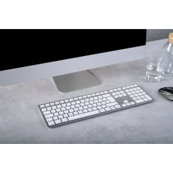 Cherry KW 9100 Trådløst Tastatur til Mac, sølv
