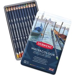 Derwent Watercolour Färgblyertspennor | 12 färger