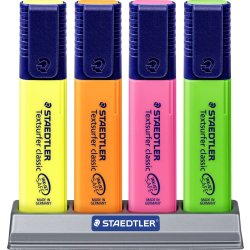Staedtler Highlighter | Bordsstativ med 4 färger
