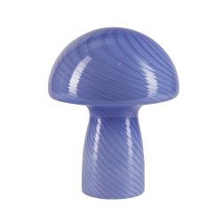 Bahne Mushroom bordlampe, small blå