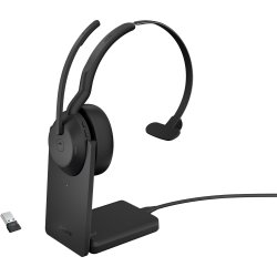 Jabra Evolve2 55 MS monoheadset med laddstativ