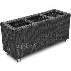 OUTDOOR blomkruka L.84 x D.30 x H.40 cm, svart