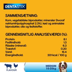 Pedigree dentastix, medium, 56 stk.