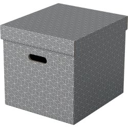 Esselte Home Box | Cube | Grå | 3 st.