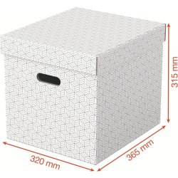 Esselte Home Boks | Cube | Hvid | 3 stk.