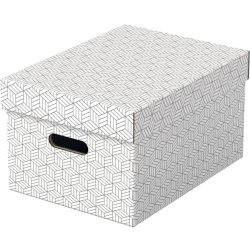 Esselte Home Box | Medium | Vit | 3 st.