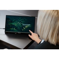 Verbatim 15,6” bærbar touch monitor, Full HD