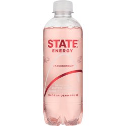 STATE Sparkling energidrik | Passionsfrugt | 0,4 l