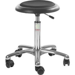Micro pall, Svart, PUre Konstläder, 47-66 cm, Alu