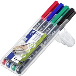 Staedtler Lumocolor 317 M märkpennor, permanent, 4