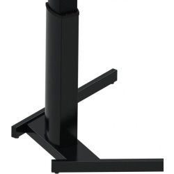 Compact Hæve/Sænkebord, 117x90cm, hjerte, bøg/sort