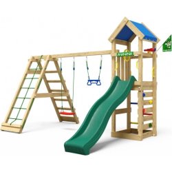 Jungle Gym Patio Lektorn, klättring+grön rutschk