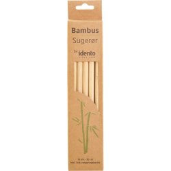 Idento Sugerør | Bambus | Flergangsbrug | 10 stk.