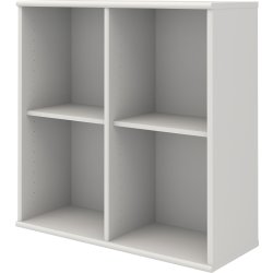 Mistral sektion 025, bokhylla, snövit
