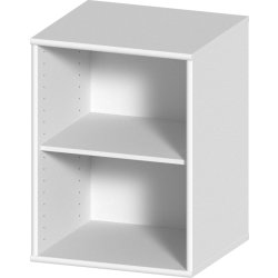 Mistral sektion 011, bokhylla öppen, snövit