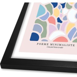 Plakat Art Oublié - Pastels, sort ramme, 30x40 cm