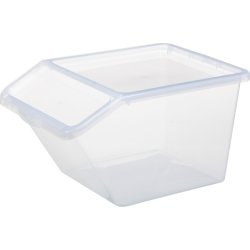 Basic plastlåda inkl. lock | 40 l | Genomskinlig