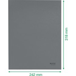 Leitz Recycle 3-klap mappe | A4 | Karton | Rød