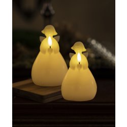 Sirius Lucia Engle, LED, H10 cm, Hvid, 2 stk.