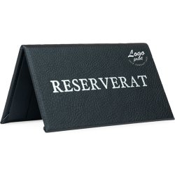 Bordskilt | Reserverat | Eget tryk | Sort