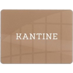 Skilt | Kantine | 12x9 cm | Brun