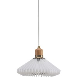 Paris pendellampa | Ø24 cm | Vit / Vit