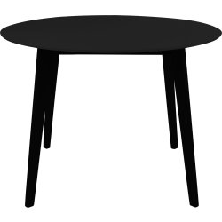 Vojens Spisebord, sort, Ø105x75 cm