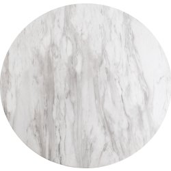 Bolzano Barbord, marmorlook/sorte ben, Ø70 H105 cm