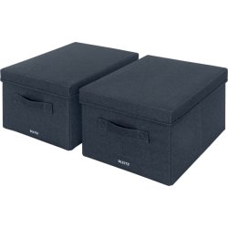 Leitz Opbevaringsboks i stof | Medium | 2 stk.