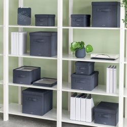 Leitz Opbevaringsboks i stof | Medium | 2 stk.