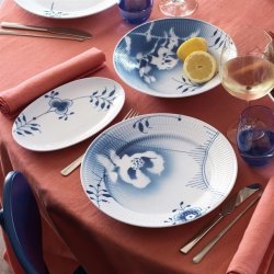 Royal Copenhagen Blå Mega Asiet, 23 cm, 4 stk.
