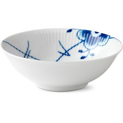 Royal Copenhagen Blå Mega Riflet Skåle 16 cm 4 stk