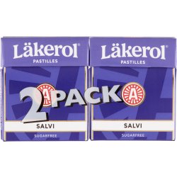 Läkerol Salvi, 2 pakker á 25 g