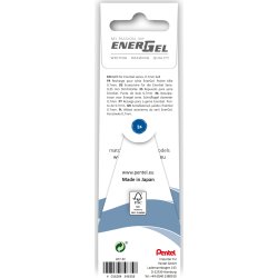 Pentel Energel Refill | 0,7 | Blå | 3 stk.