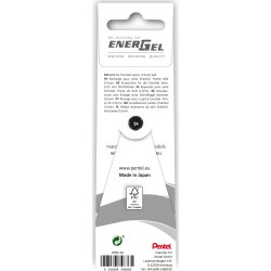 Pentel Energel Refill | 0,5 | Sort | 3 stk.