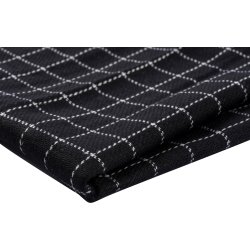 Viskestykke 50 x 70 cm, sort m/hvide tern, 3-pak