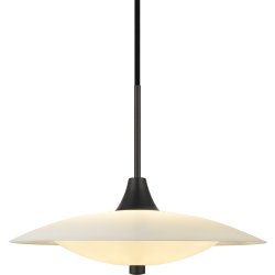 Baroni pendellampa | Ø35 cm | Opal/svart