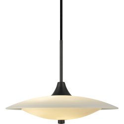 Baroni pendellampa | Ø40 cm | Opal/svart