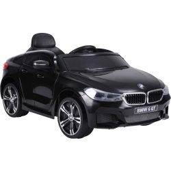 Elbil BMW 6 GT børnebil, 12V, sort