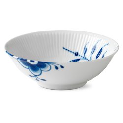 Royal Copenhagen Blå Mega Riflet Skåle 16 cm 4 stk