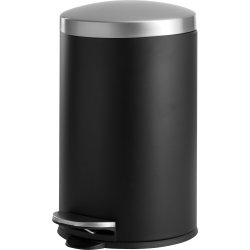 Pedalhink med softclose | 12 l | Svart/stål