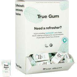 True Gum Tyggegummi Display, 80 pakker á 3 stk.