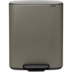 Brabantia BO pedalhink | 2 x 30 l | Platinum