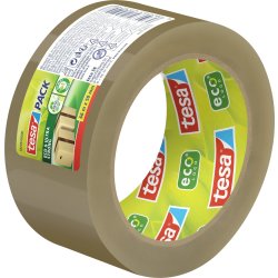 tesa ecoLogo Pakketape | US | 50mm x 66m | Brun