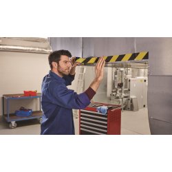 tesa Signal Advarselstape, 50mm x 66m, gul/sort