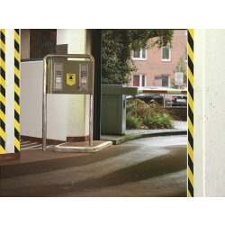 tesa Signal Advarselstape, 50mm x 66m, gul/sort