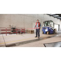 tesa Signal Advarselstape, 50mm x 66m, rød/hvid